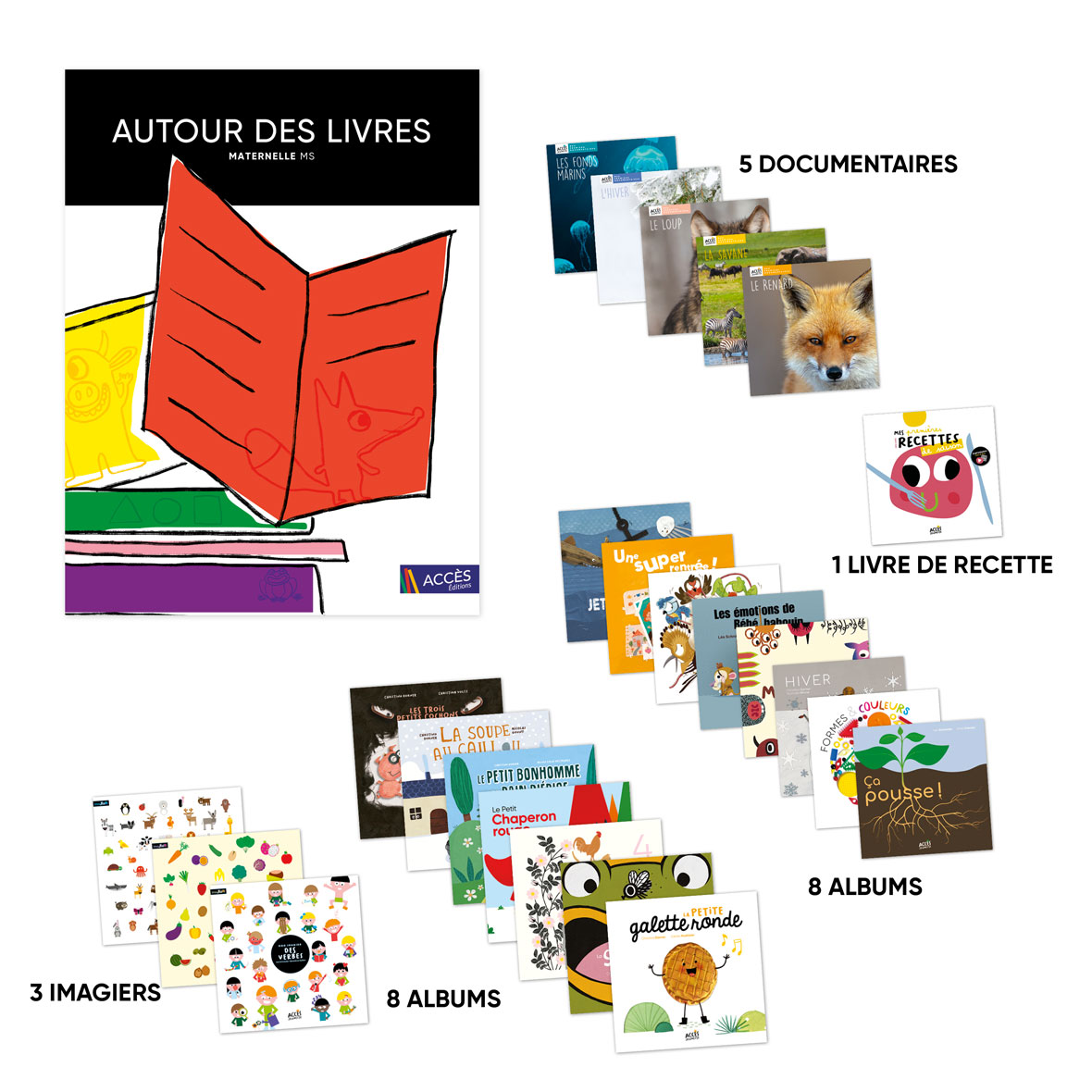 Autour des livres ms lot 24 livres acces jeunesse