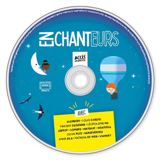 CD d'Enchanteurs de la collection Mes premiers livres-CD dès 5 ans d'ACCÈS Jeunesse.