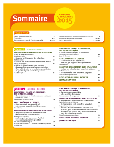 Vers les maths ms sommaire acces editions