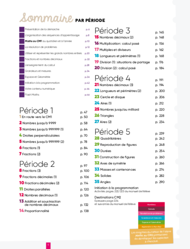 Maths au cm1 enseignant sommaire acces editions
